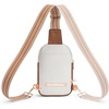 image:imageBOSTANTEN Sling Bag Crossbody Bags for Women Trendy Crossbody Purse Leather Chest BagAbeige