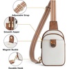 image:imageBOSTANTEN Sling Bag Crossbody Bags for Women Trendy Crossbody Purse Leather Chest BagAbeige