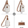 image:imageBOSTANTEN Sling Bag Crossbody Bags for Women Trendy Crossbody Purse Leather Chest BagAbeige