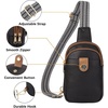 image:imageBOSTANTEN Sling Bag Crossbody Bags for Women Trendy Crossbody Purse Leather Chest BagAblack  Brown