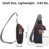 image:imageBOSTANTEN Sling Bag Crossbody Bags for Women Trendy Crossbody Purse Leather Chest BagAblack  Brown