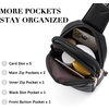 image:imageBOSTANTEN Sling Bag Crossbody Bags for Women Trendy Crossbody Purse Leather Chest BagAblack