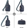 image:imageBOSTANTEN Sling Bag Crossbody Bags for Women Trendy Crossbody Purse Leather Chest BagAblue