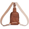 image:imageBOSTANTEN Sling Bag Crossbody Bags for Women Trendy Crossbody Purse Leather Chest BagAbrown