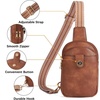 image:imageBOSTANTEN Sling Bag Crossbody Bags for Women Trendy Crossbody Purse Leather Chest BagAbrown
