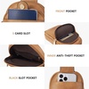 image:imageBOSTANTEN Sling Bag Crossbody Bags for Women Trendy Crossbody Purse Leather Chest BagAcamel Brown