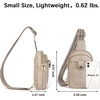 image:imageBOSTANTEN Sling Bag Crossbody Bags for Women Trendy Crossbody Purse Leather Chest BagAcloud Grey
