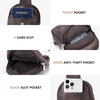 image:imageBOSTANTEN Sling Bag Crossbody Bags for Women Trendy Crossbody Purse Leather Chest BagAcoffee