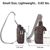 image:imageBOSTANTEN Sling Bag Crossbody Bags for Women Trendy Crossbody Purse Leather Chest BagAcoffee