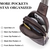 image:imageBOSTANTEN Sling Bag Crossbody Bags for Women Trendy Crossbody Purse Leather Chest BagAcoffee