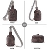 image:imageBOSTANTEN Sling Bag Crossbody Bags for Women Trendy Crossbody Purse Leather Chest BagAcoffee
