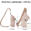 image:imageBOSTANTEN Sling Bag Crossbody Bags for Women Trendy Crossbody Purse Leather Chest BagApink