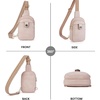 image:imageBOSTANTEN Sling Bag Crossbody Bags for Women Trendy Crossbody Purse Leather Chest BagApink