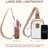 image:imageBOSTANTEN Sling Bag Crossbody Bags for Women Trendy Crossbody Purse Leather Chest BagBbeigelarge