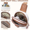 image:imageBOSTANTEN Sling Bag Crossbody Bags for Women Trendy Crossbody Purse Leather Chest BagBbeigelarge