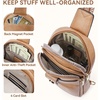 image:imageBOSTANTEN Sling Bag Crossbody Bags for Women Trendy Crossbody Purse Leather Chest BagBcamel Brownlarge