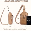 image:imageBOSTANTEN Sling Bag Crossbody Bags for Women Trendy Crossbody Purse Leather Chest BagBcamel Brownlarge