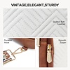 image:imageBOSTANTEN Sling Bag Quilted Crossbody Bags for Women Cross Body Purse Leather Fanny Pack with Adjustable Guitar StrapAbeige