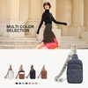 image:imageBOSTANTEN Sling Bag Quilted Crossbody Bags for Women Cross Body Purse Leather Fanny Pack with Adjustable Guitar StrapAblue