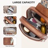 image:imageBOSTANTEN Sling Bag Quilted Crossbody Bags for Women Cross Body Purse Leather Fanny Pack with Adjustable Guitar StrapAbrown