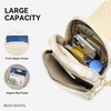 image:imageBOSTANTEN Sling Bag Quilted Crossbody Bags for Women Cross Body Purse Leather Fanny Pack with Adjustable Guitar StrapAcheckered Beige