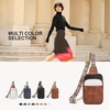 image:imageBOSTANTEN Sling Bag Quilted Crossbody Bags for Women Cross Body Purse Leather Fanny Pack with Adjustable Guitar StrapAtricolor Mix