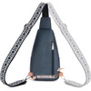 image:imageBOSTANTEN Sling Bag for Women Leather Crossbody Bag Vintage Cross Body Purse for Travel with Guitar Strap Bohemian StyleBlue