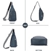 image:imageBOSTANTEN Sling Bag for Women Leather Crossbody Bag Vintage Cross Body Purse for Travel with Guitar Strap Bohemian StyleBlue