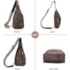 image:imageBOSTANTEN Sling Bag for Women Leather Crossbody Bag Vintage Cross Body Purse for Travel with Guitar Strap Bohemian StyleCoffee