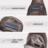 image:imageBOSTANTEN Sling Bag for Women Leather Crossbody Bag Vintage Cross Body Purse for Travel with Guitar Strap Bohemian StyleCoffee