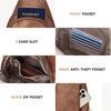 image:imageBOSTANTEN Sling Bag for Women Leather Crossbody Bag Vintage Cross Body Purse for Travel with Guitar Strap Bohemian StyleDark Brown