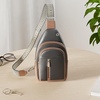 image:imageBOSTANTEN Sling Bag for Women Leather Crossbody Bag Vintage Cross Body Purse for Travel with Guitar Strap Bohemian StyleNavy Black