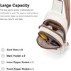 image:imageBOSTANTEN Sling Bag for Women Leather Crossbody Bags Fanny Pack Chest Bag for TravelAbeige