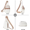 image:imageBOSTANTEN Sling Bag for Women Leather Crossbody Bags Fanny Pack Chest Bag for TravelAbeige