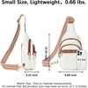 image:imageBOSTANTEN Sling Bag for Women Leather Crossbody Bags Fanny Pack Chest Bag for TravelAbeige