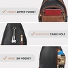 image:imageBOSTANTEN Sling Bag for Women Leather Crossbody Bags Fanny Pack Chest Bag for TravelAblack  Brown