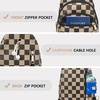 image:imageBOSTANTEN Sling Bag for Women Leather Crossbody Bags Fanny Pack Chest Bag for TravelAcheckered Coffee