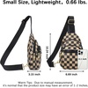 image:imageBOSTANTEN Sling Bag for Women Leather Crossbody Bags Fanny Pack Chest Bag for TravelAcheckered Coffee