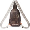 image:imageBOSTANTEN Sling Bag for Women Leather Crossbody Bags Fanny Pack Chest Bag for TravelAcoffee