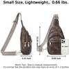 image:imageBOSTANTEN Sling Bag for Women Leather Crossbody Bags Fanny Pack Chest Bag for TravelAcoffee