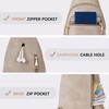 image:imageBOSTANTEN Sling Bag for Women Leather Crossbody Bags Fanny Pack Chest Bag for TravelAgrey