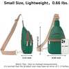 image:imageBOSTANTEN Sling Bag for Women Leather Crossbody Bags Fanny Pack Chest Bag for TravelAlichee Green