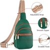image:imageBOSTANTEN Sling Bag for Women Leather Crossbody Bags Fanny Pack Chest Bag for TravelAlichee Green
