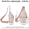 image:imageBOSTANTEN Sling Bag for Women Leather Crossbody Bags Fanny Pack Chest Bag for TravelApink