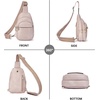 image:imageBOSTANTEN Sling Bag for Women Leather Crossbody Bags Fanny Pack Chest Bag for TravelApink