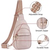 image:imageBOSTANTEN Sling Bag for Women Leather Crossbody Bags Fanny Pack Chest Bag for TravelApink