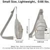 image:imageBOSTANTEN Sling Bag for Women Leather Crossbody Bags Fanny Pack Chest Bag for TravelAtwilight Grey