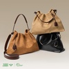 image:imageBOSTANTEN Slouchy Hobo Bags for Women Drawstring Shoulder Handbag Soft Crossbody Purse with 2 StrapsSuede Brown