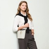 image:imageBOSTANTEN Small Bucket Bag for Women Crossbody Bags Trendy Vegan Leather Shoulder Purses Designer Ladies HandbagsWhite