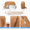 image:imageBOSTANTEN Small Crossbody Bag for Women RFID Vegan Leather Purse  Soft Faux Suede Embossed StitchInspired Texture Detachable Adjustable Strap Card Slot Lightweight Daily Travel UseBrown